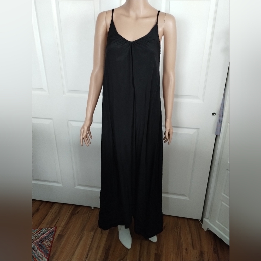 Pink Stich Black Maxi Dress 2